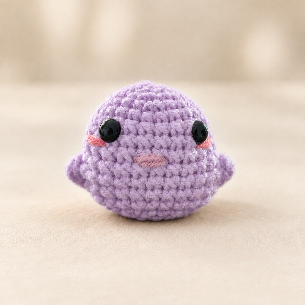 Lavender crochet chick preview