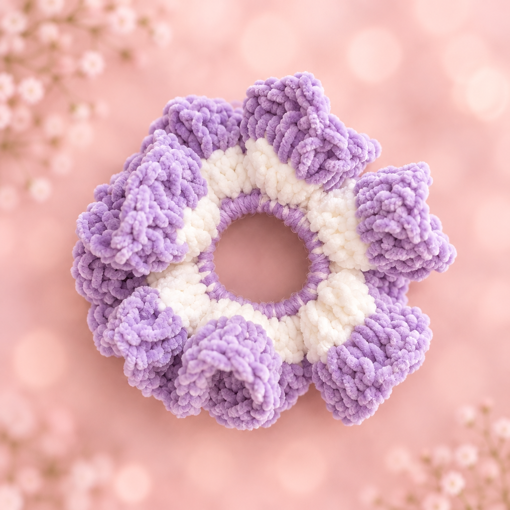 Lavender scrunchie