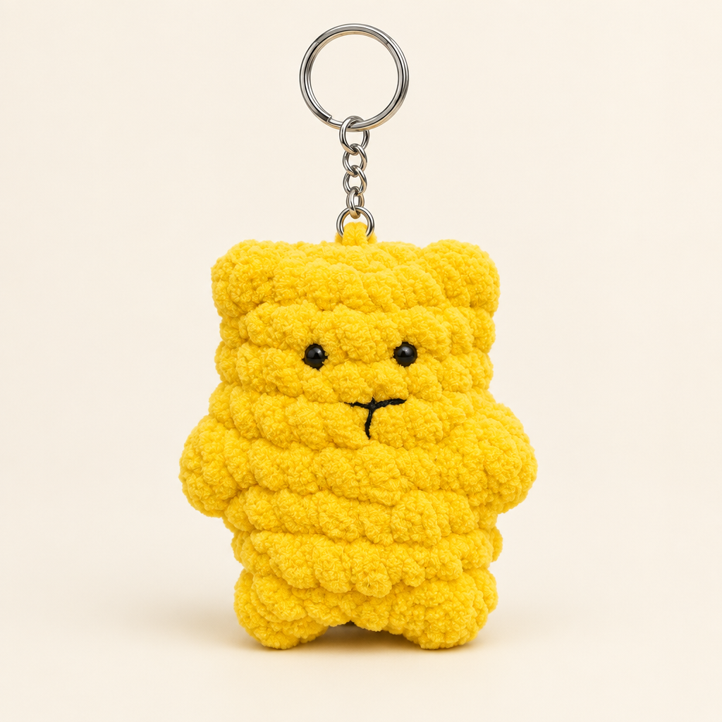 Yellow bear keychain concept